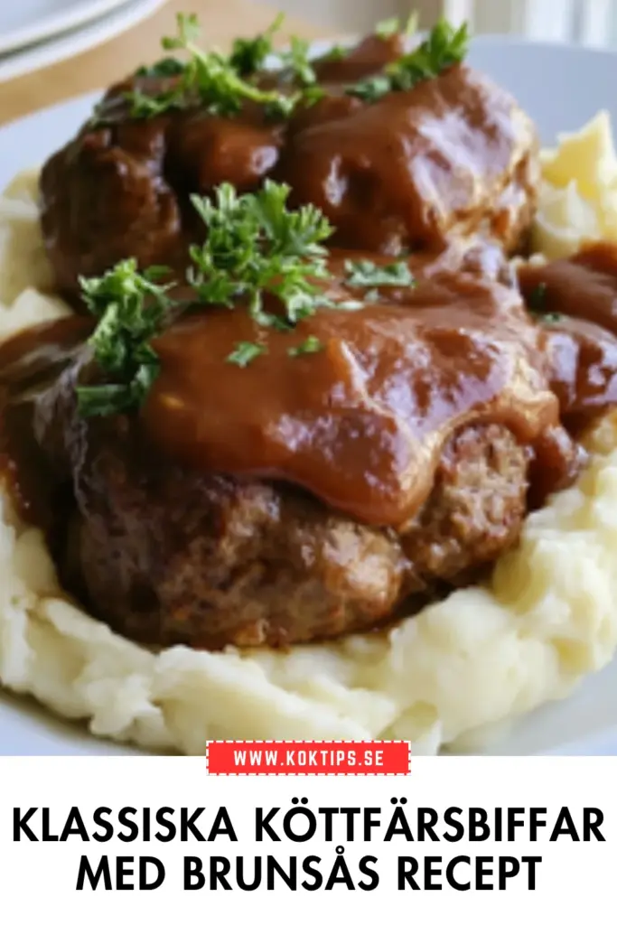 Köttfärsbiffar med brunsås – enkel och krämig vardagsklassiker