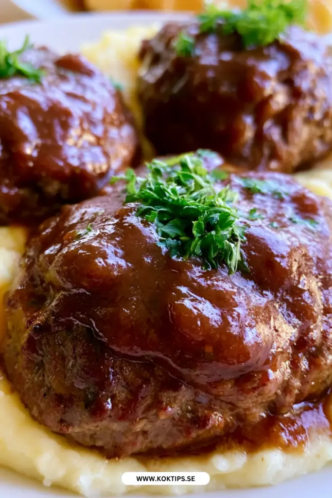 Köttfärsbiffar med brunsås – enkel och krämig vardagsklassiker
