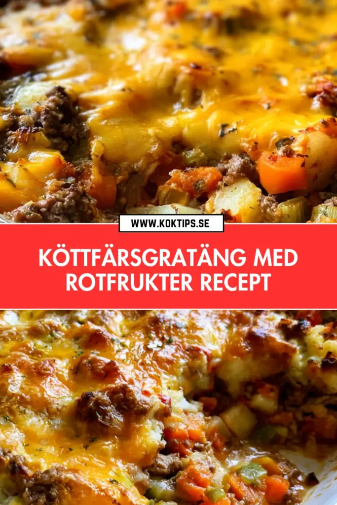 Krämig köttfärsgratäng med rotfrukter: snabb vardagsmat som värmer hela vintern