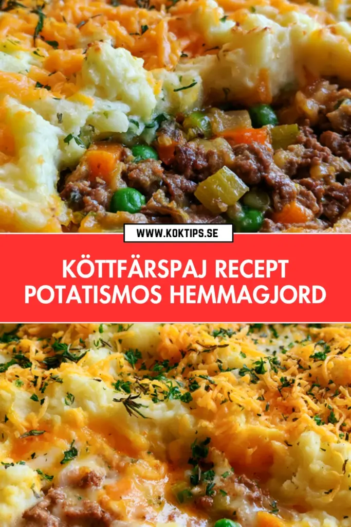 Köttfärspaj med krämigt potatismos och ost: det bästa hemlagade receptet