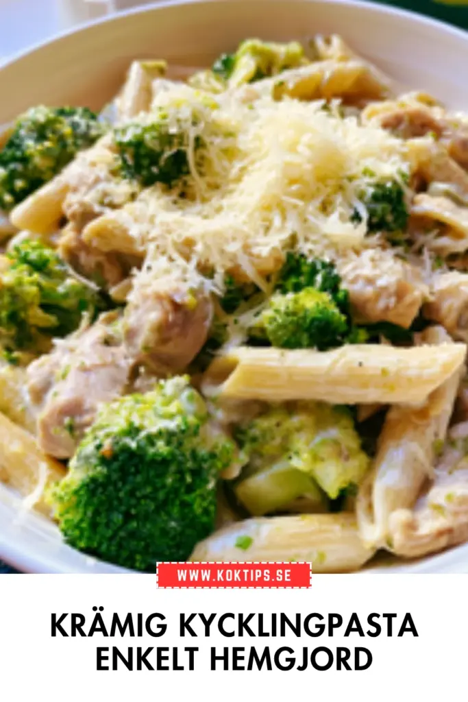 Krämig kycklingpasta på 30 minuter: enkelt hemlagat recept med smak av mer