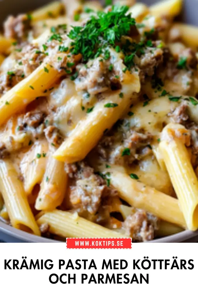 Krämig pasta med köttfärs och parmesan: enkel vardagsklassiker du kommer älska