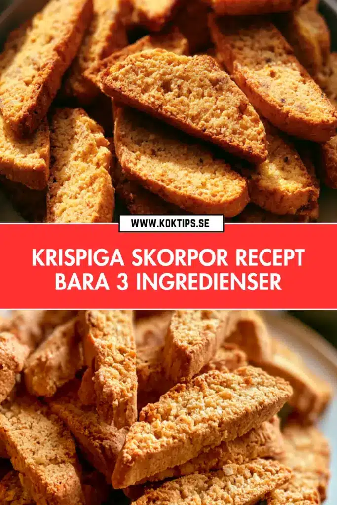 Krispiga Skorpor på Enklaste Sätt: Klassiskt Recept med 3 Ingredienser