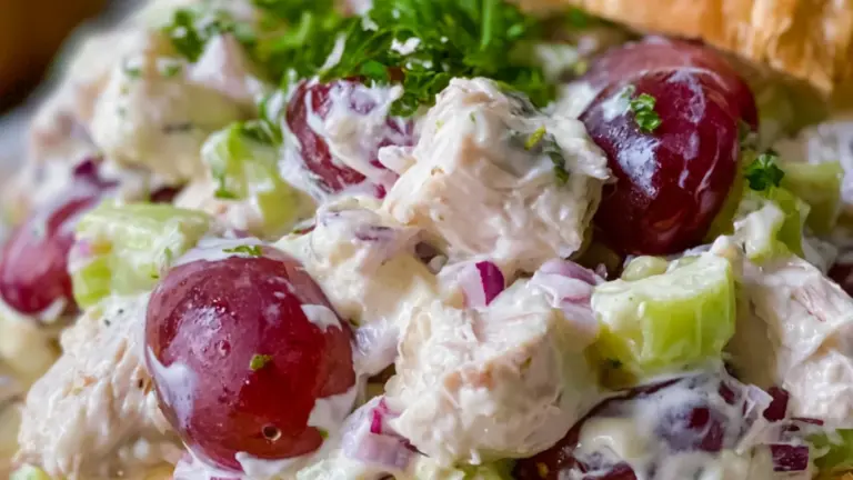 Kycklingsallad med vindruvor: snabb klassiker som alltid imponerar