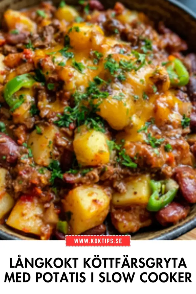 Långkokt köttfärsgryta med potatis: det bästa receptet för slow cooker