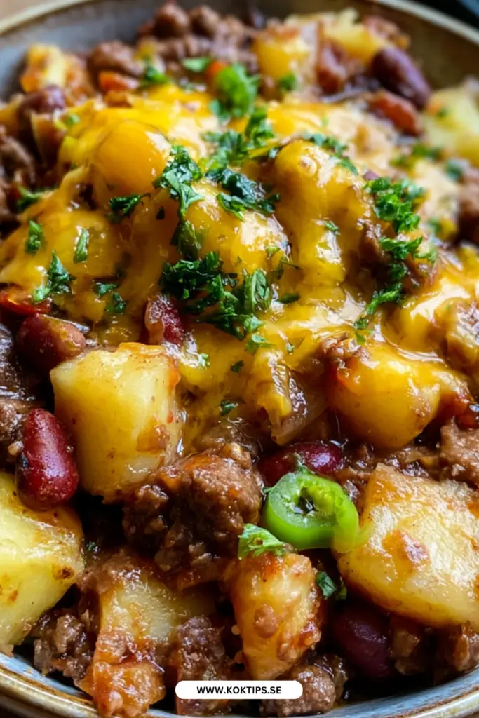 Långkokt köttfärsgryta med potatis: det bästa receptet för slow cooker