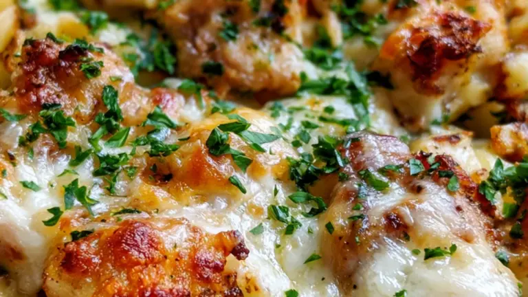 Parmesankyckling med vitlök och potatis: enkelt, krämigt och redo på under en timme