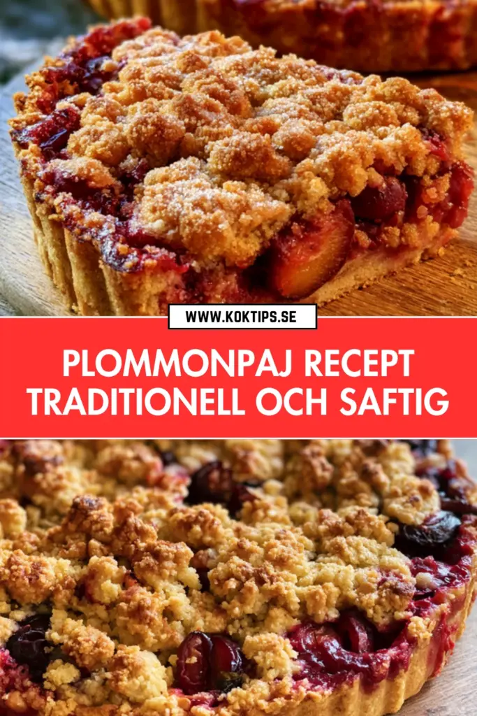 Plommonpaj: det bästa hemlagade receptet för en traditionell och saftig paj