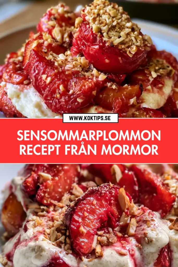 Sensommarplommon från mormors kök: det godaste klassiska receptet