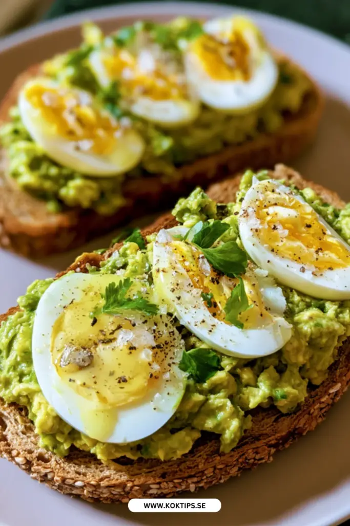Ägg- och Avokadomacka Enkel Frukostrecept