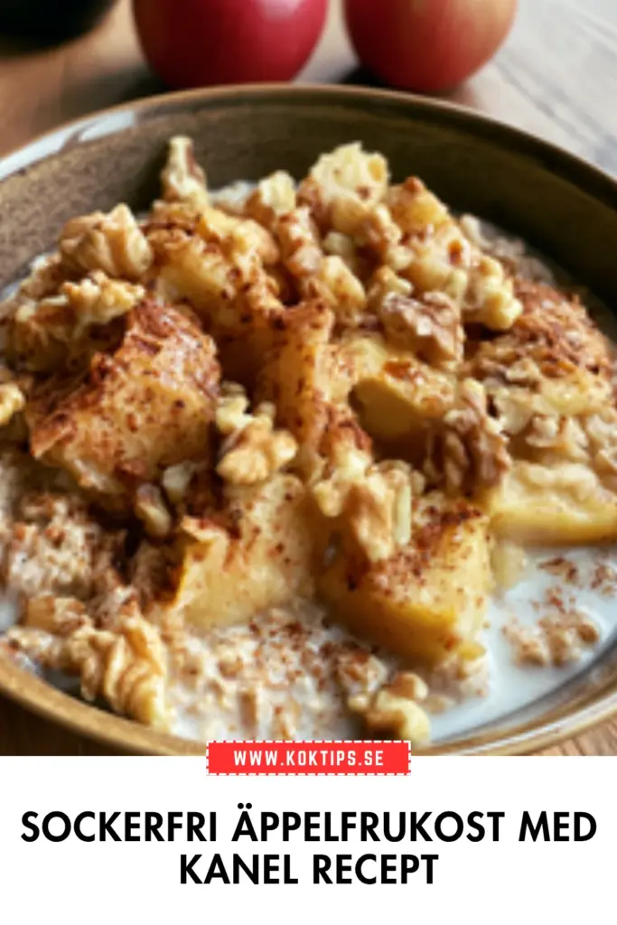 Sockerfri äppelfrukost med kanel: det godaste sättet att börja dagen