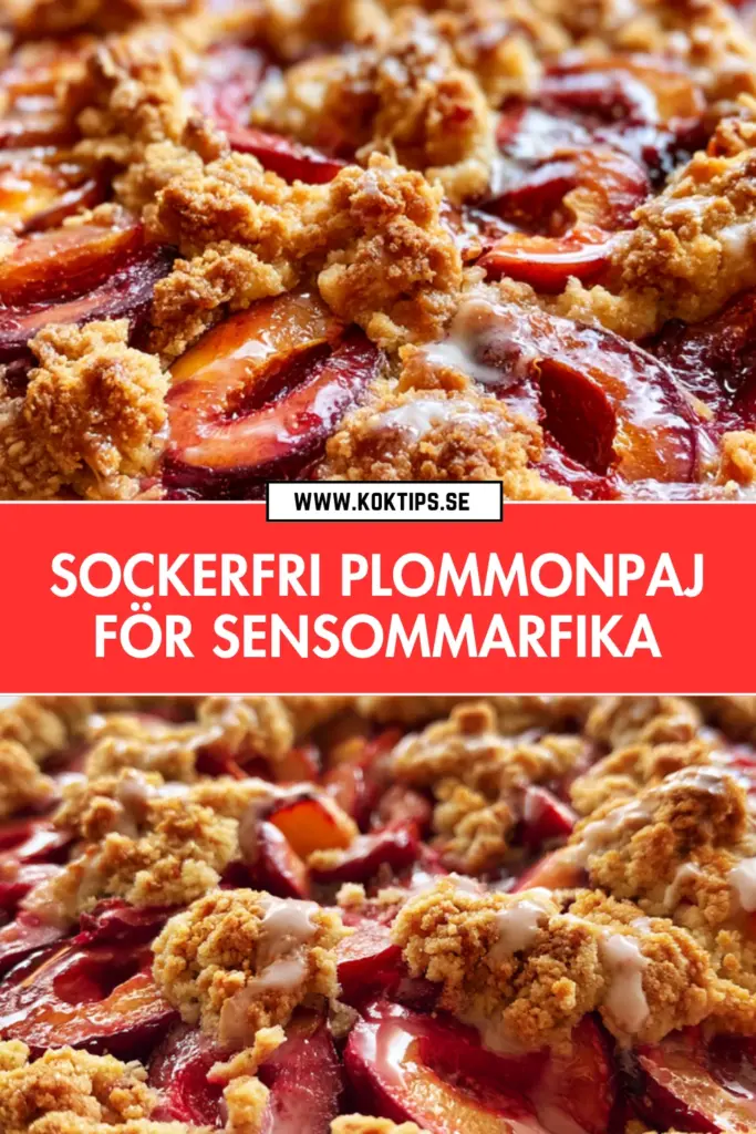 Sockerfri plommonpaj: det klassiska fikareceptet utan ett gram socker