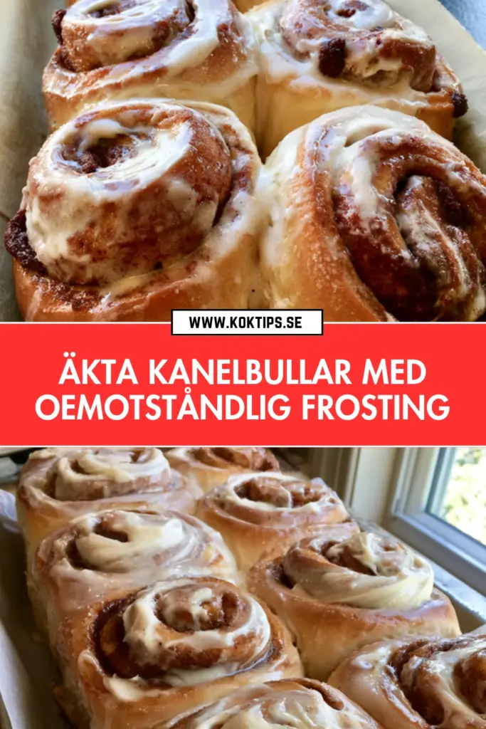 Äkta kanelbullar med oemotståndlig frosting som alla vill baka igen