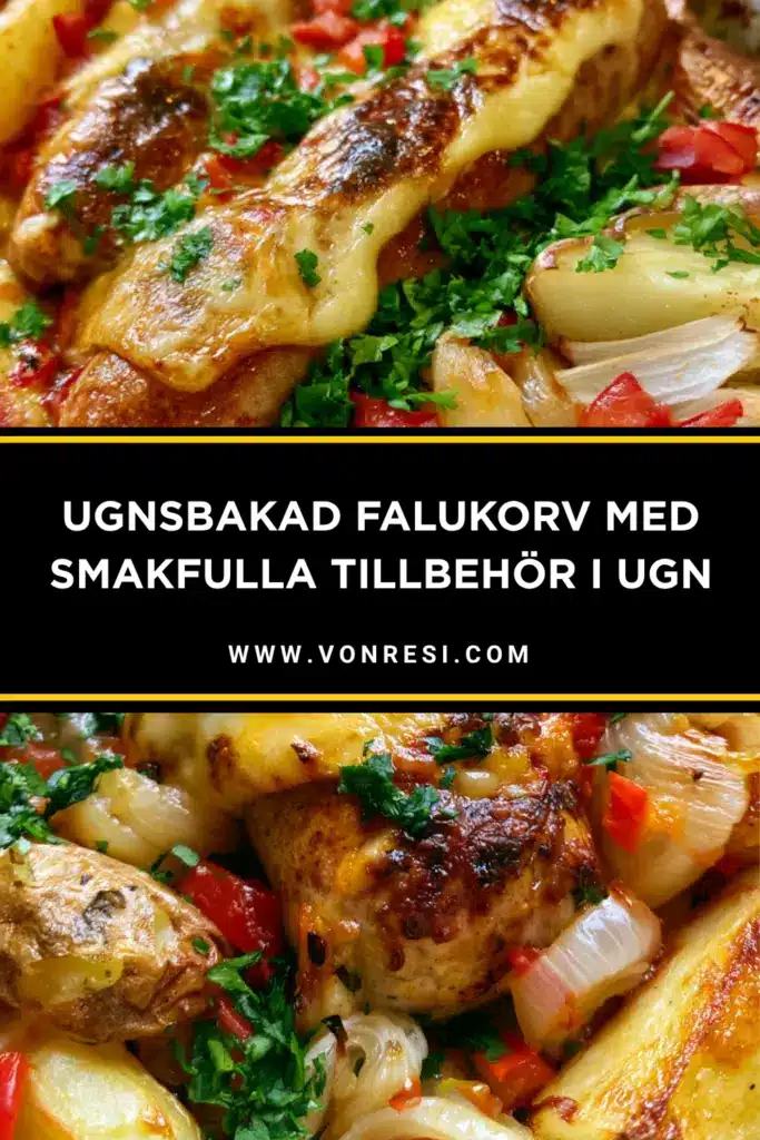 Bästa receptet på ugnsbakad falukorv med potatis i samma form