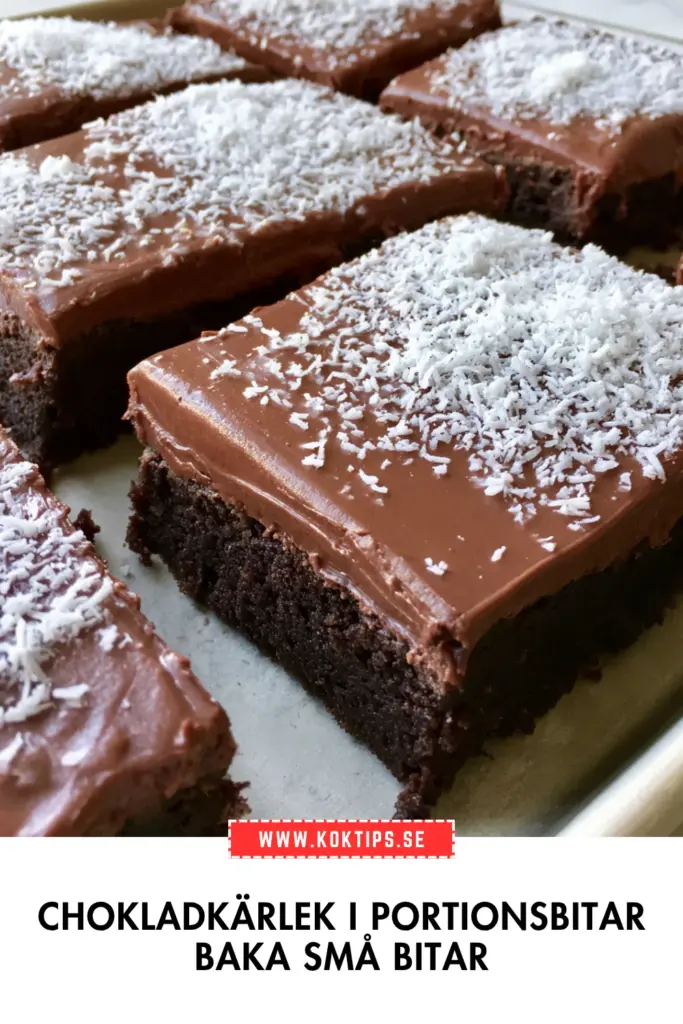 Chokladkärlek i portionsbitar: klassiskt recept med krämig glasyr