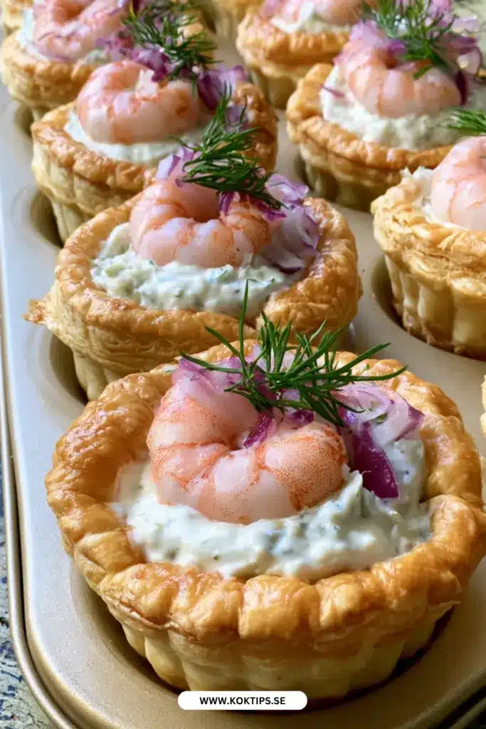 Räkbakelser på smördeg – krispiga, krämiga och snabba att laga