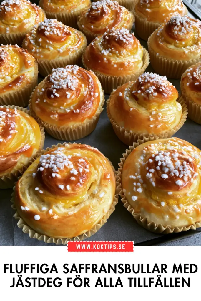 Fluffiga saffransbullar för fika, advent och alla mysiga stunder