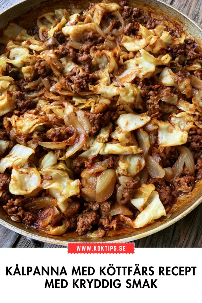 Kålpanna med köttfärs med kryddig smak – ett hemlagat och mättande recept