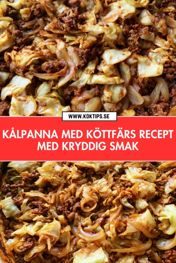 Kålpanna med köttfärs med kryddig smak – ett hemlagat och mättande recept