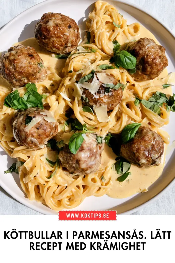 Köttbullar i parmesansås: hemlagat, snabbt och riktigt gott till pasta