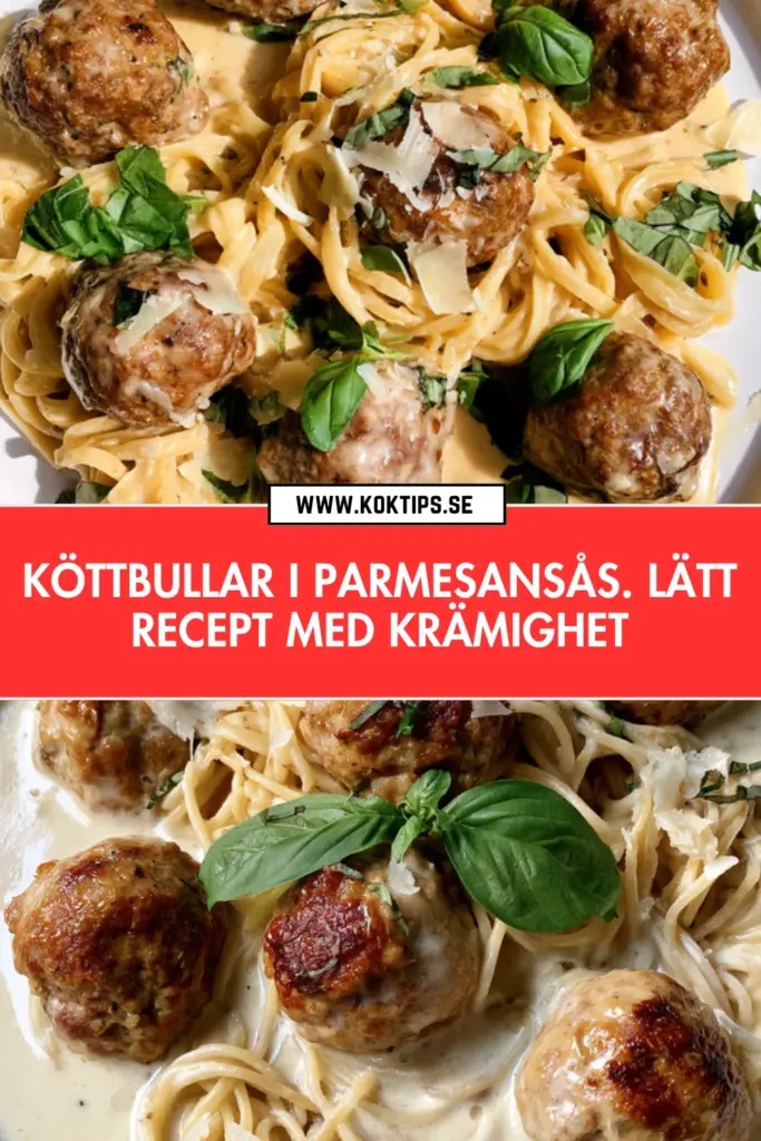 Köttbullar i parmesansås: hemlagat, snabbt och riktigt gott till pasta