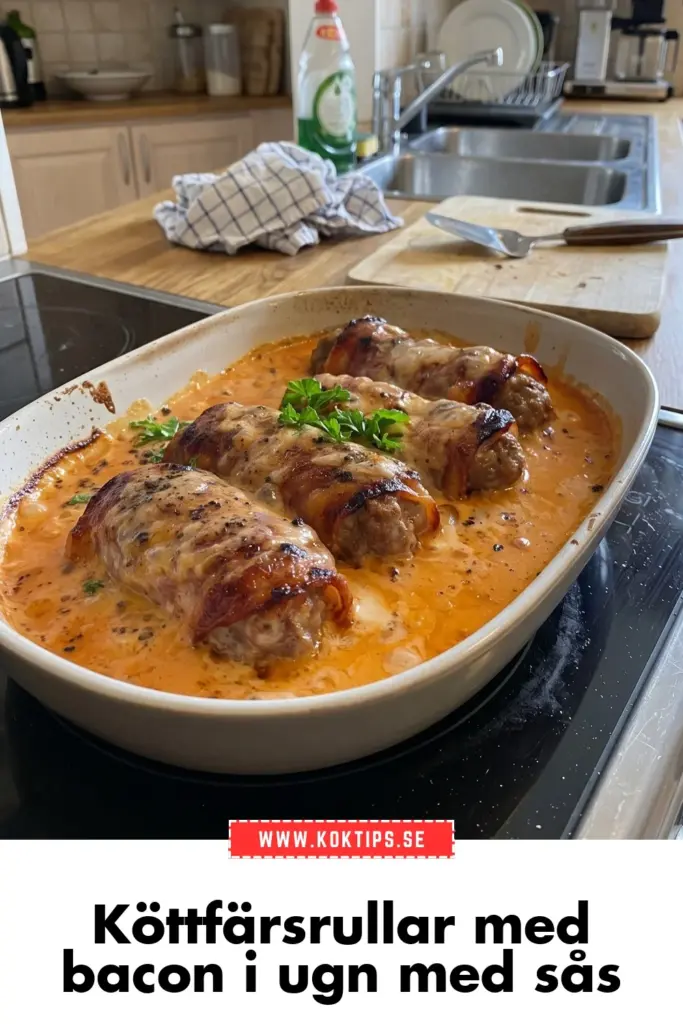 Köttfärsrullar med bacon: hemlagat, saftigt och klart på under 30 minuter