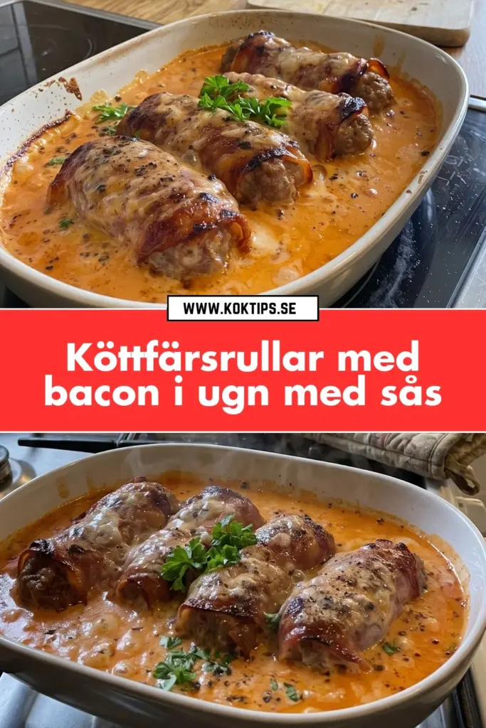Köttfärsrullar med bacon: hemlagat, saftigt och klart på under 30 minuter