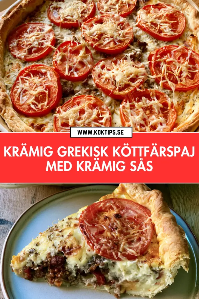 Krämig grekisk köttfärspaj som hela familjen tycker om