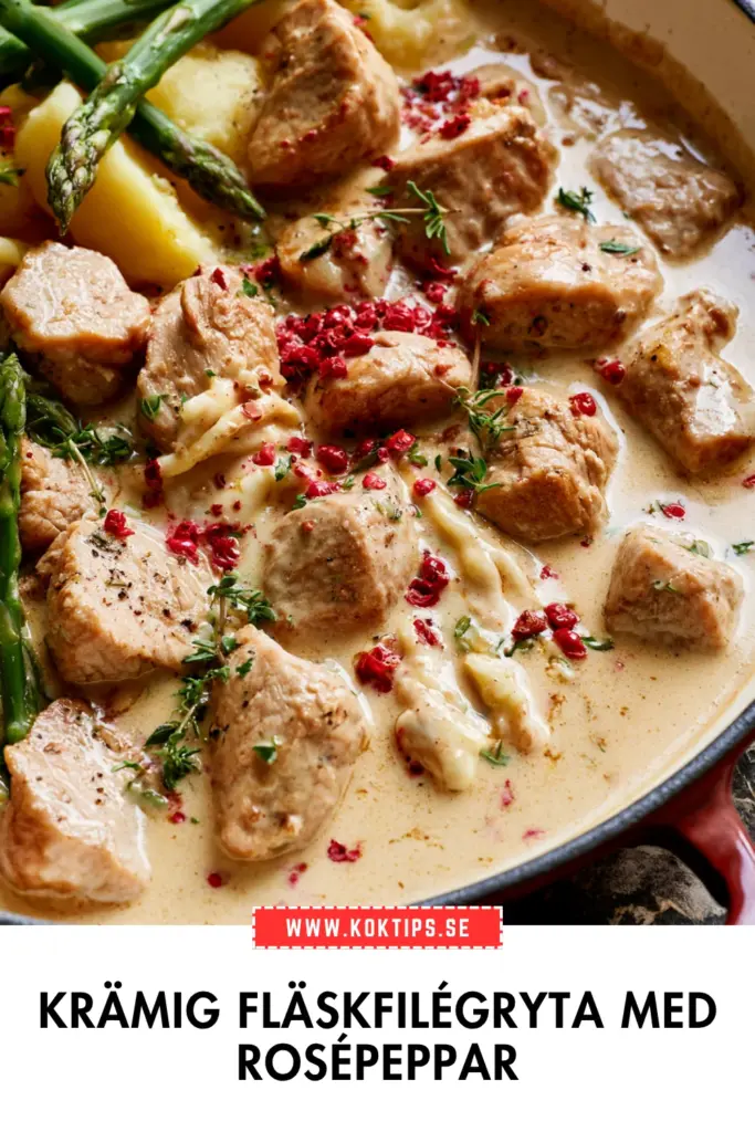 Krämig fläskfilégryta som imponerar: snabb middag med mycket smak