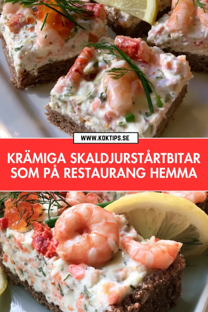Krämiga skaldjurstårtbitar: hemlagat recept med klassisk svensk smak