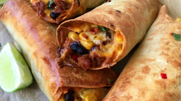 Krispiga taco-vårrullar i ugn med smakrik fyllning