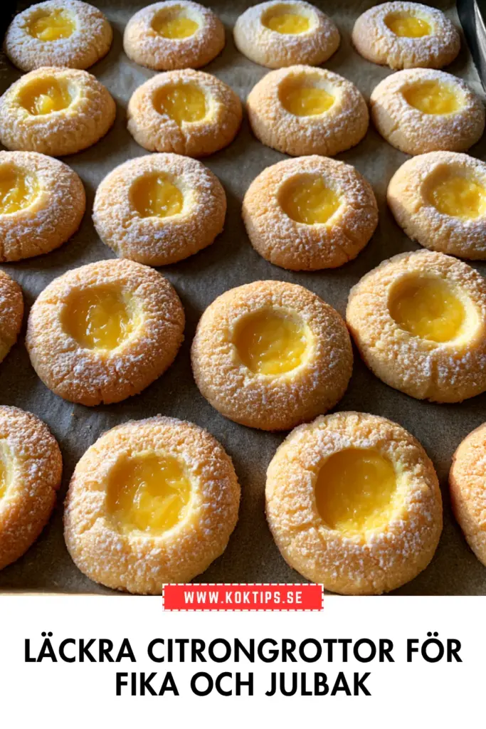 Läckra citrongrottor för fika och julbak med frisk lemon curd