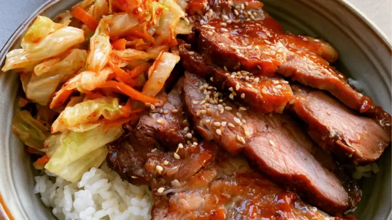 Koreansk fläskkarré med kimchi: snabb vardagsmiddag med mycket smak