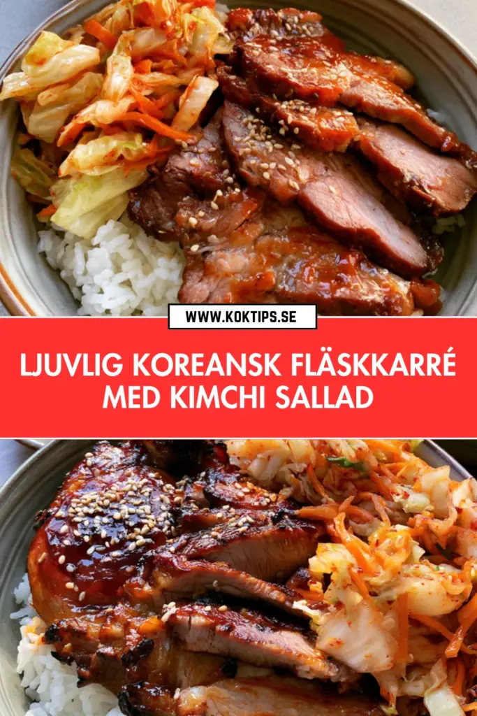 Koreansk fläskkarré med kimchi: snabb vardagsmiddag med mycket smak