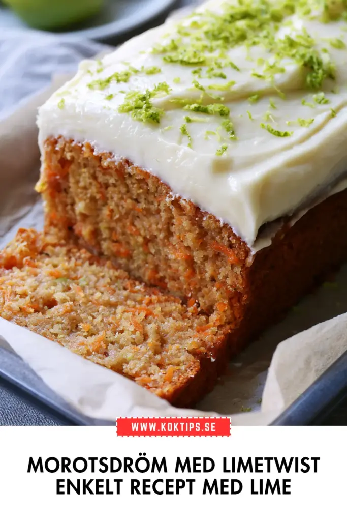 Morotsdröm med frisk limeglasyr: enkelt recept till fika och dessert