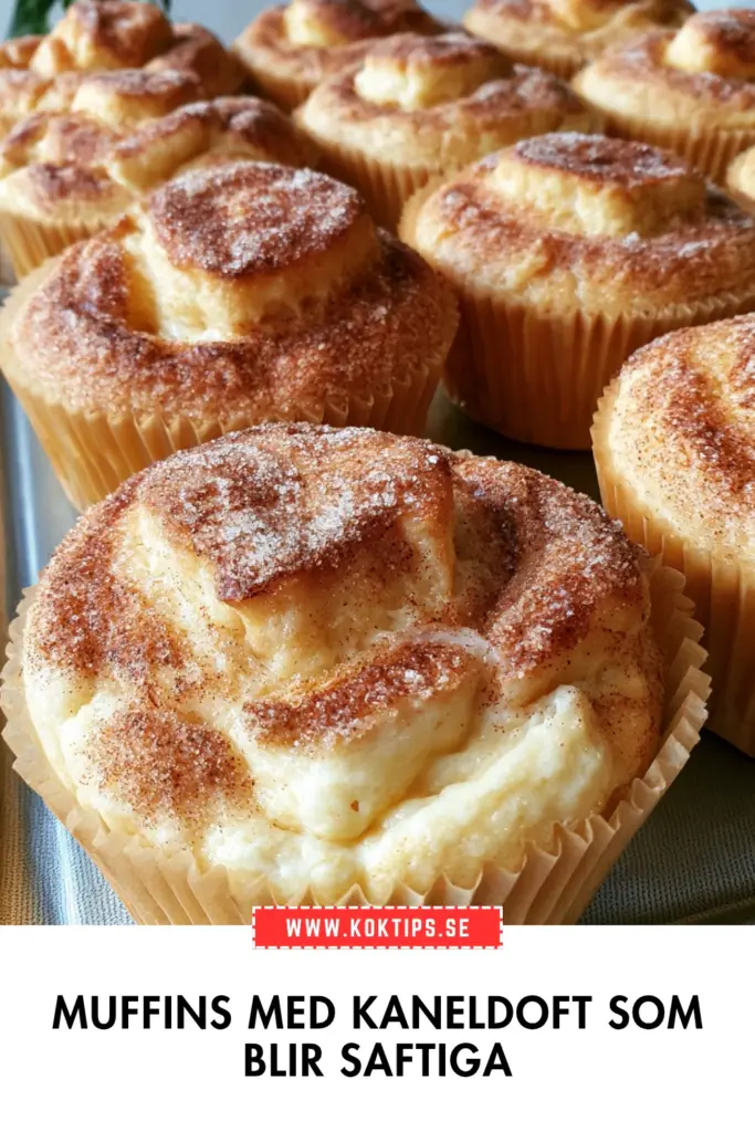 Muffins med kaneldoft, klassiska och saftiga till fika på nolltid