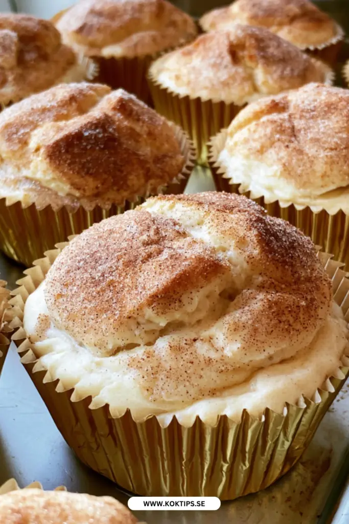Muffins med kaneldoft, klassiska och saftiga till fika på nolltid