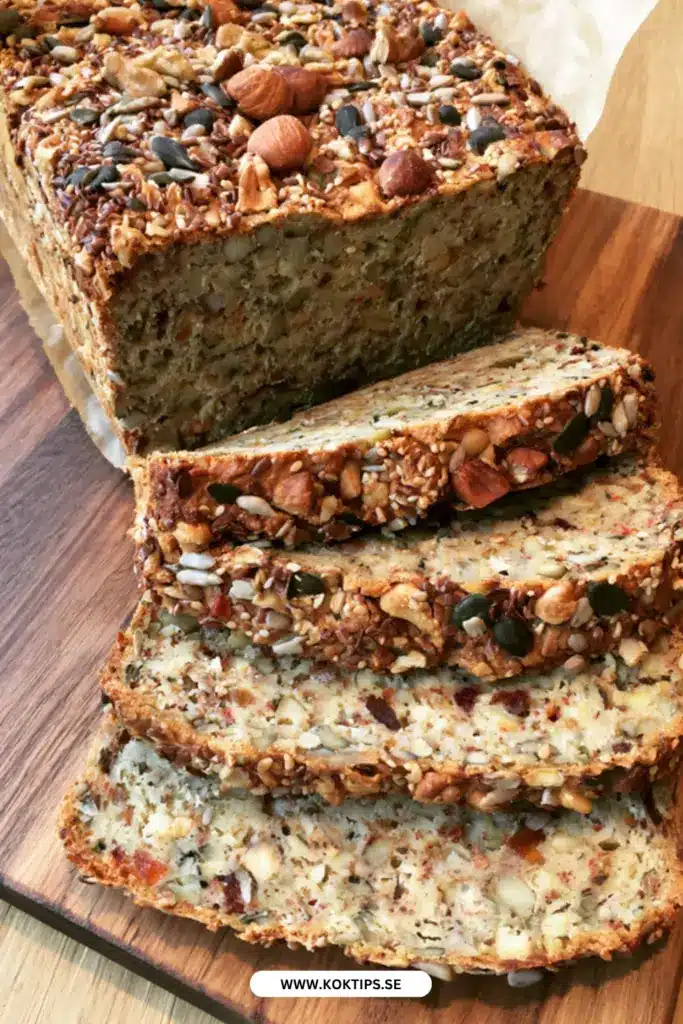 Nyttigt nötbröd med fullkornskänsla och massor av nötter