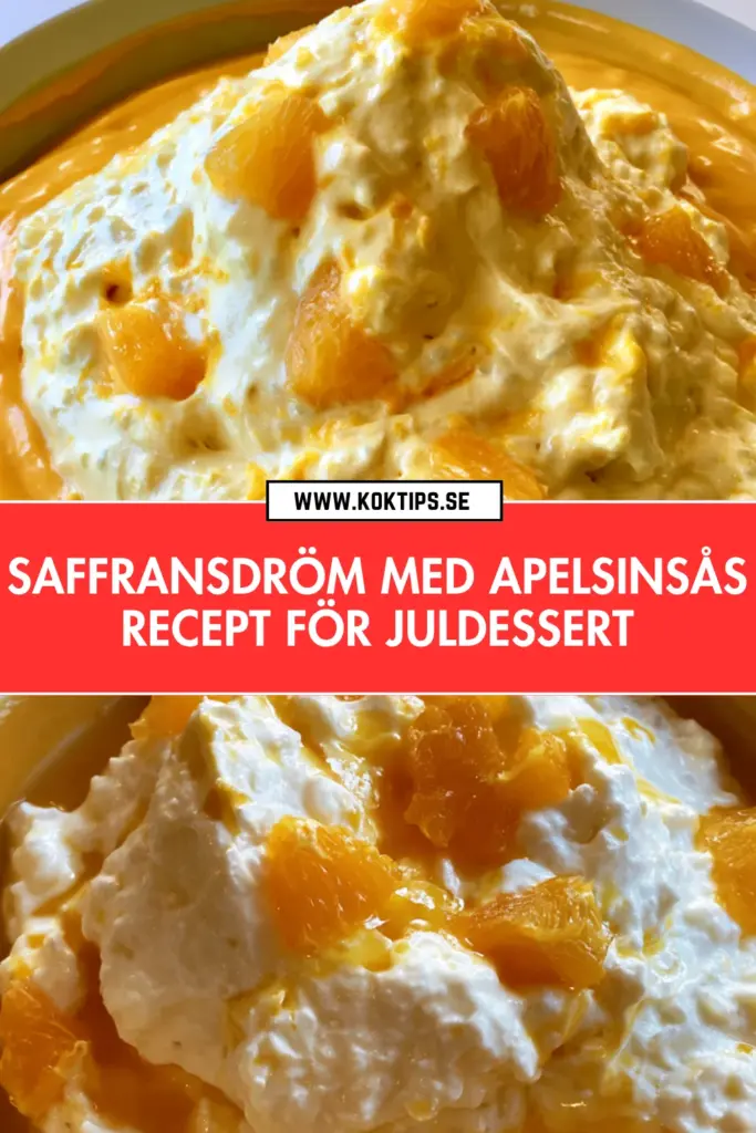 Saffransdröm med apelsinsås: hemlagad, snabb och perfekt till jul