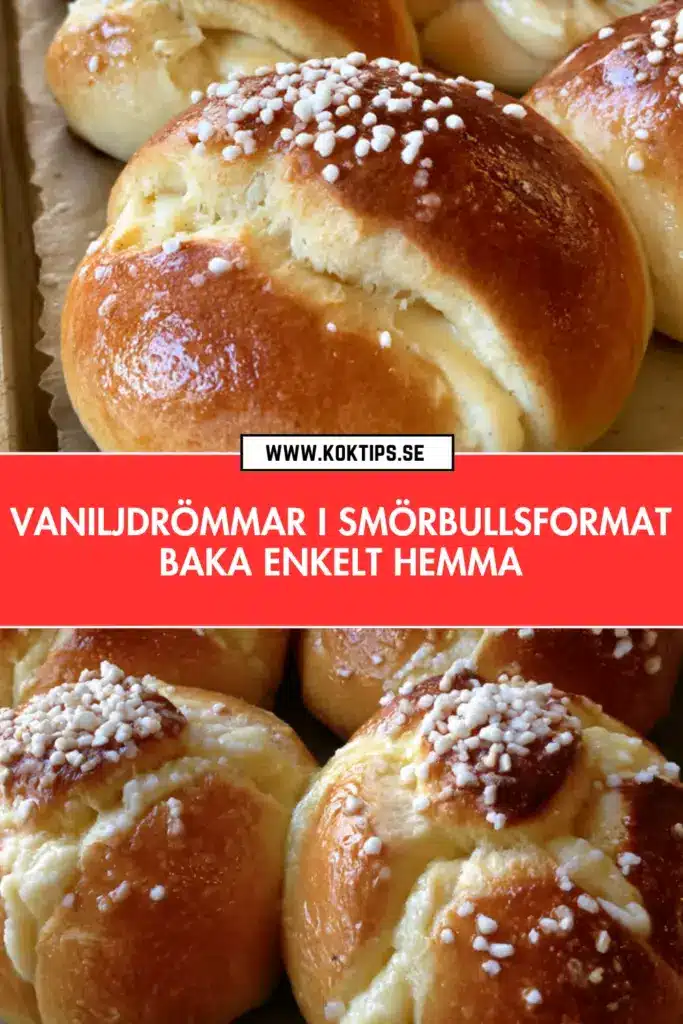 Vaniljdrömmar i smörbullsformat: snabbt recept på mjuka bullar med krämig fyllning
