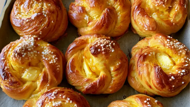 Hemlagade varma saffransbullar för vinterns mysigaste fika